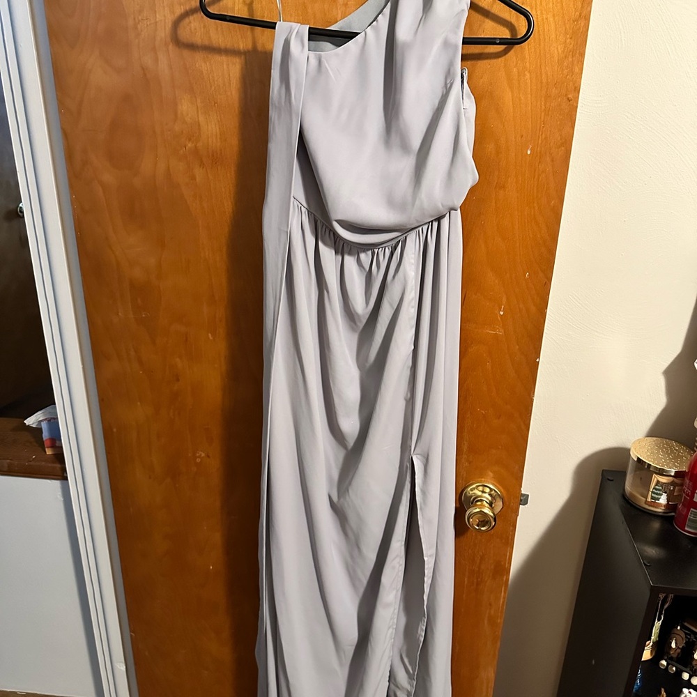 SHEIN prom or wedding guest dress. Light grey, size large - Picture 7 of 11